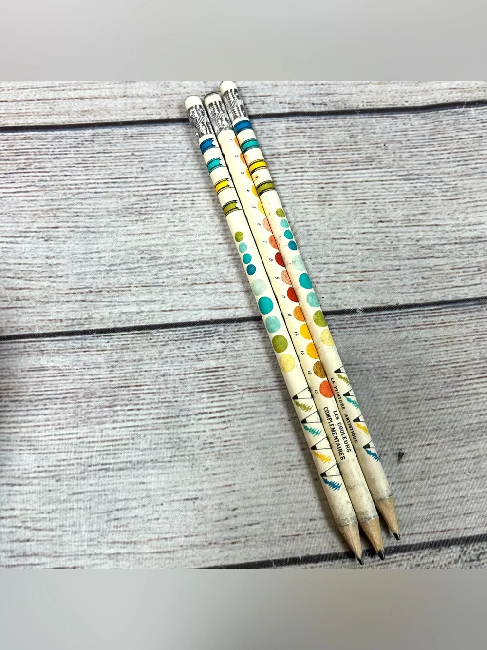 Cavallini Papers & Co Color Wheel Pencil Set of 3 Art Drawing